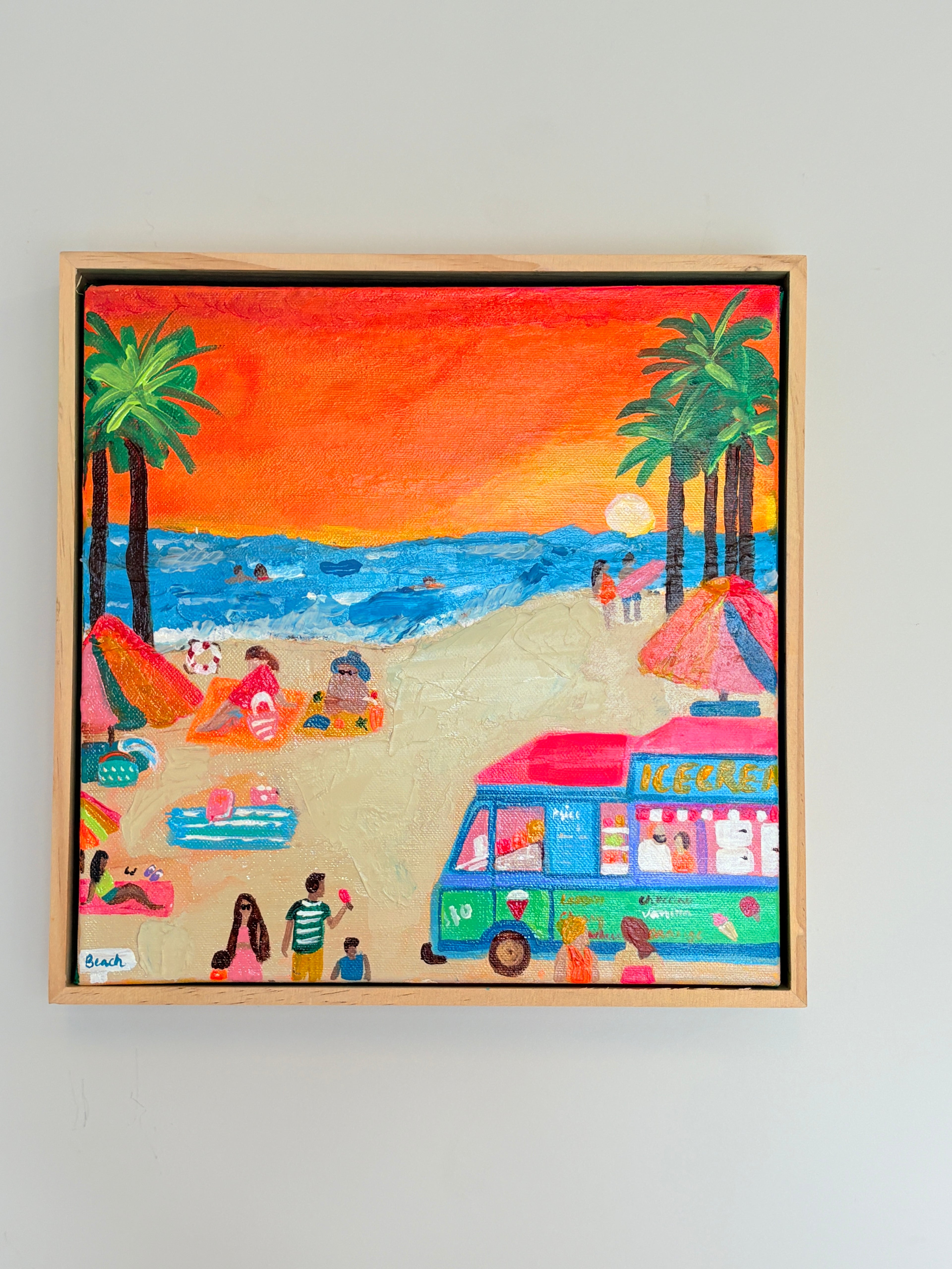 A Happy Day at the Beach — Original Painting