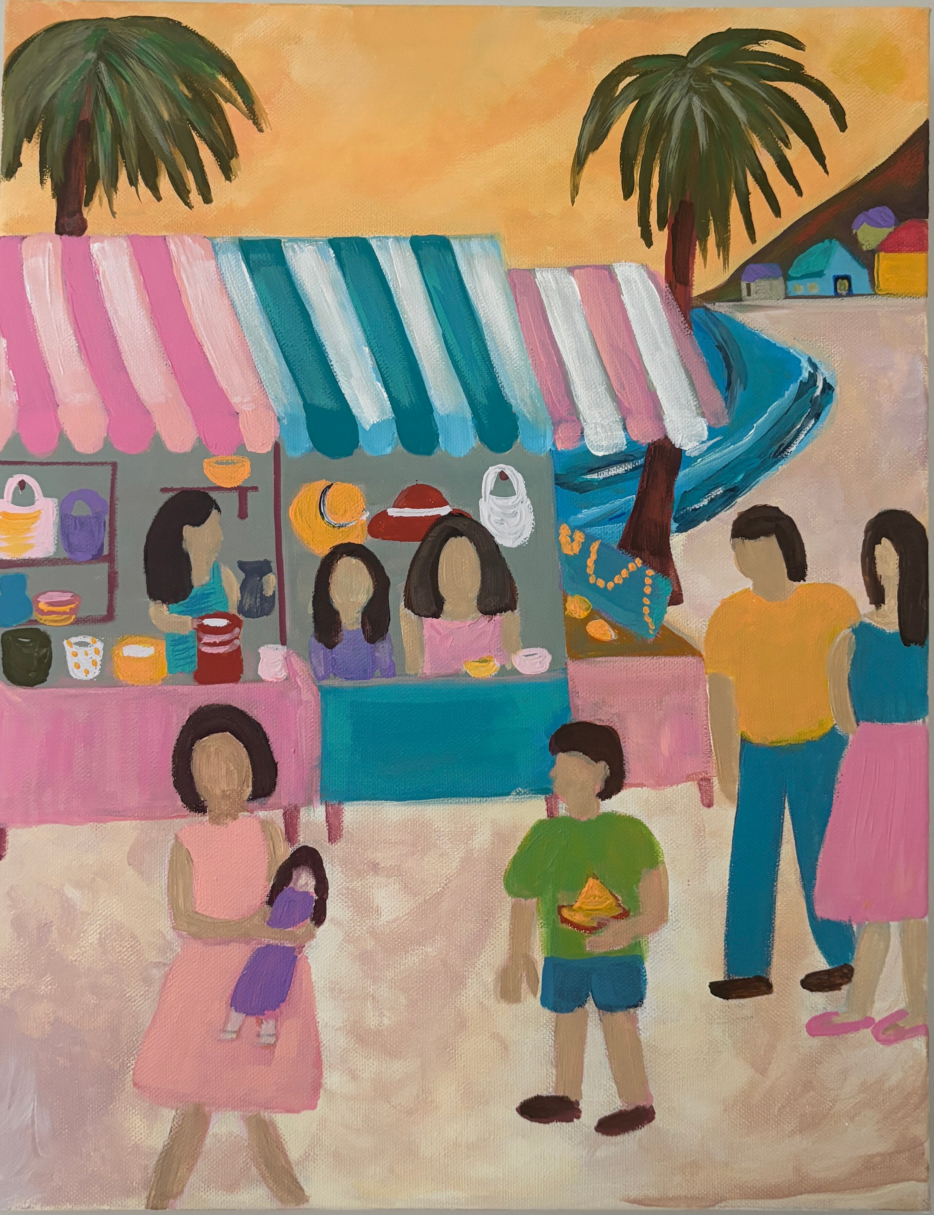 Sunday Market — Original Painting